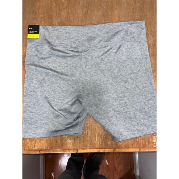 Nike Dri-Fit Grey 7” Bike Shorts Size 3X Mid Rise The Nike One NWT - Picture 4 of 9